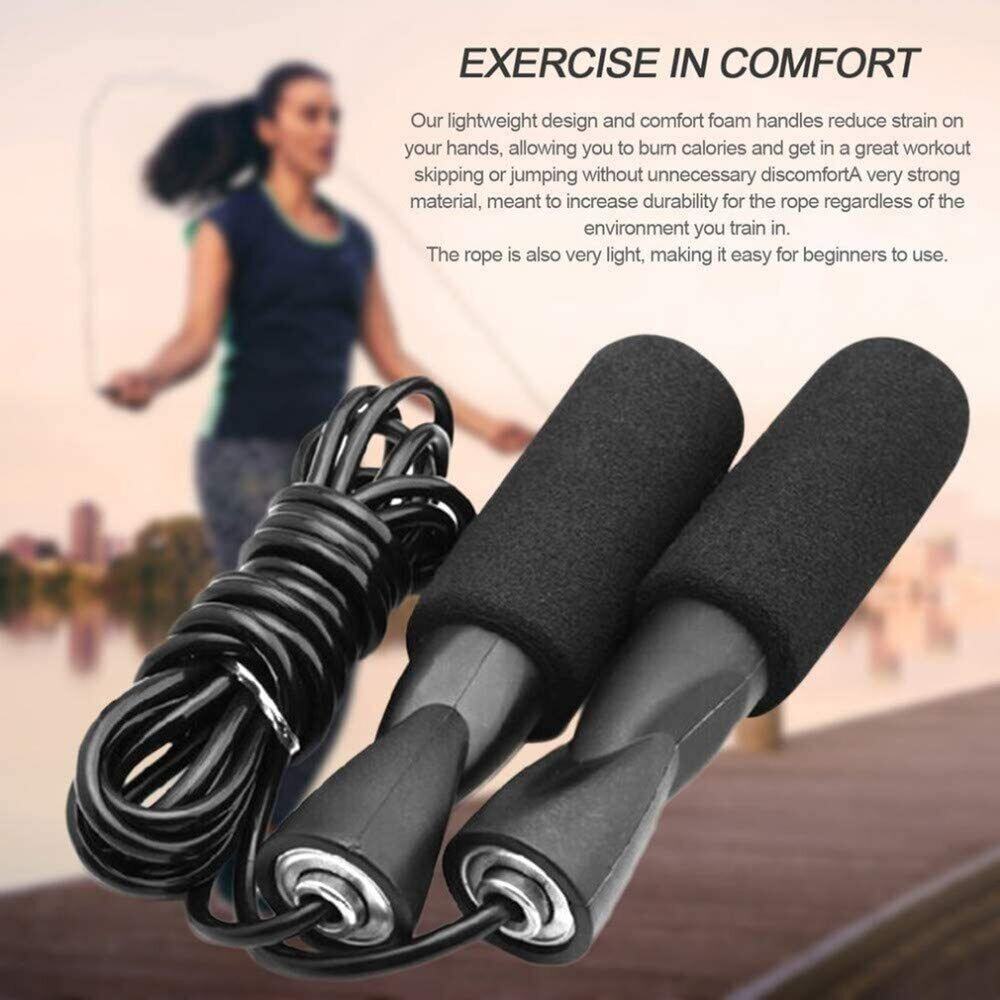 Adjustable Jump Rope Speed Skipping Rope for Boxing MMA Training Gym Fitness - Picture 3 of 11